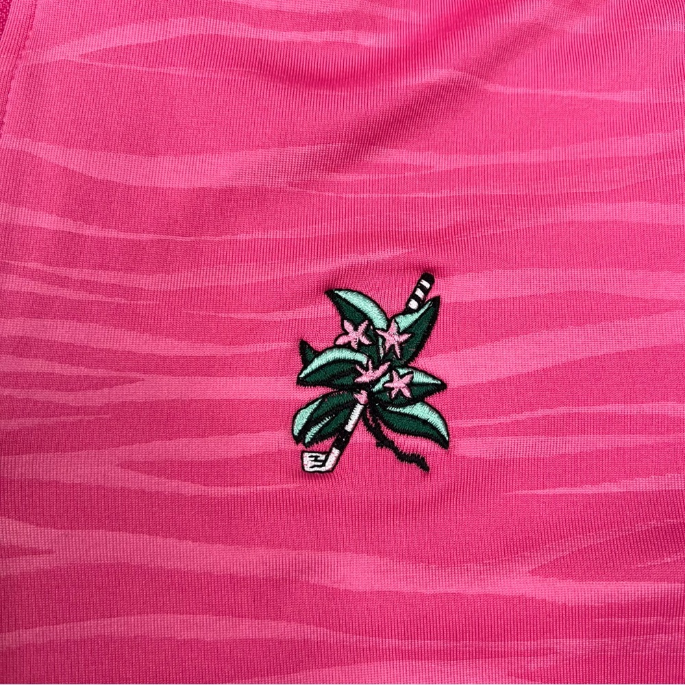 New Levelwear Pullover Jacket 1/4 Zip Womens Small Pink Laurel Valley Golf Club - Picture 4 of 11